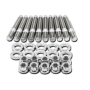 BLOX Racing SUS303 Stainless Steel Exhaust Manifold Stud Kit M8 x 1.25mm 45mm in Length - 9-piece