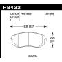 Hawk Performance HB432B.661 HPS 5.0 Disc Brake Pad