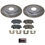 PowerStop SC8619 Semi-Coated Rotor and Low-Dust Ceramic Brake Pad Kit