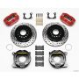 Wilwood 140-13204-DR Dynapro Dust-Boot P/S Park Brake Kit Drilled Red Big Ford 2.36in Offset