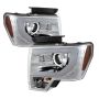 SPYDER 5077639 Projector Headlights - Light Bar DRL - Chrome