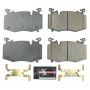 PowerStop Z23-8002 PowerStop - Z23 Daily Driver Carbon-Fiber Ceramic Brake Pads with Hardware Kit