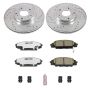 PowerStop K2439-26 Z26 Street Performance Ceramic Brake Pad and Drilled & Slotted Rotor Kit