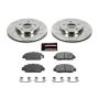 PowerStop K6515 Z23 Daily Driver Carbon-Fiber Ceramic Brake Pad and Drilled & Slotted Rotor Kit