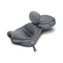 Mustang Motorcycle 79340 Mustang 02-08 Honda VTX1800 Retro, S ,T Wide Touring 2PC Seat w/Driver Backrest Studs - Black