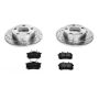 PowerStop K585 Z23 Daily Driver Carbon-Fiber Ceramic Brake Pad and Drilled & Slotted Rotor Kit