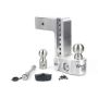 Weigh Safe WS8-3-KA 8in Drop Hitch w/Built-in Scale & 3in Shank (10K/21K GTWR) w/WS05 - Aluminum