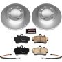 PowerStop CRK850 Genuine Geomet Coated Rotor and Carbon-Fiber Ceramic Brake Pad Kit