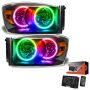 Oracle Lighting 8187-333 SMD Pre-Assembled Headlights, Black Bezel, ColorSHIFT(tm) 2.0