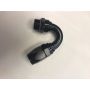 Fragola -10AN Male Rad. Fitting x 150 Degree Pro-Flow Hose End - Black