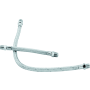 Bikers Choice 493390 66-84 Shovelhead Braided Stainless Rocker Box Oil Line Set Replaces H-D 62783-66A