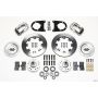 Wilwood 140-8583-P Forged Dynalite Front Kit 12.19in Polished 37-48 Ford Psgr. Car Spindle