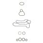 Ajusa 77008300 Gasket Set, Oil Cooler