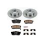 PowerStop KOE1168 OE Stock Replacement Low-Dust Ceramic Brake Pad and Rotor Kit