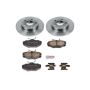 PowerStop KOE1298 OE Stock Replacement Low-Dust Ceramic Brake Pad and Rotor Kit
