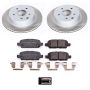 PowerStop SC6761 Semi-Coated Rotor and Low-Dust Ceramic Brake Pad Kit