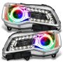 Oracle Lighting 7728-334 SMD Pre-Assembled Headlights, Non-HID, Chrome Bezel, ColorSHIFT - No Controller