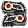 Oracle Lighting 7729-005 SMD Pre-Assembled Headlights, Non-HID, Black Bezel, Amber