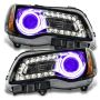 Oracle Lighting 7729-007 SMD Pre-Assembled Headlights, Non-HID, Black, UV/Purple