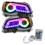 Oracle Lighting 7731-504 SMD Pre-Assembled Headlights, Non-HID, Black Bezel, ColorSHIFT(tm) - Simple DRL