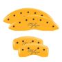 MGP 12192SRTRYL 4 Caliper Covers Engraved Front & Rear Vintage Style/RT Yellow finish black ch