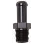 Edelbrock Hose End Straight 3/8In NPT to 1/2In Barb Black Anodize