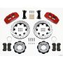 Wilwood 140-11899-DR Dynapro 6 Front Hat Kit 12.19in Drilled Red 2011 Fiesta