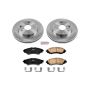 PowerStop KOE5894 OE Stock Replacement Low-Dust Ceramic Brake Pad and Rotor Kit