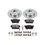 PowerStop KOE2270 OE Stock Replacement Low-Dust Ceramic Brake Pad and Rotor Kit