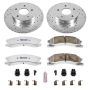 PowerStop K2149-26 Z26 Street Performance Ceramic Brake Pad and Drilled & Slotted Rotor Kit