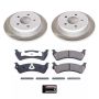 PowerStop SC1858 Semi-Coated Rotor and Low-Dust Ceramic Brake Pad Kit