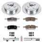 PowerStop K6280-26 Z26 Street Performance Ceramic Brake Pad and Drilled & Slotted Rotor Kit