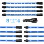 XKGLOW XK041005-AB XK Glow Strip Single Color Underglow LED Accent Light Car/Truck Kit Light Blue - 8x24In + 4x 8In