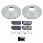 PowerStop CRK5910 Genuine Geomet Coated Rotor and Low-Dust Ceramic Brake Pad Kit