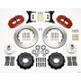 Wilwood 140-12299-R Narrow Superlite 6R Front Hub Kit 14.00in Red 79-87 GM G Body