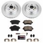 PowerStop CRK7448 Genuine Geomet Coated Rotor and Carbon-Fiber Ceramic Brake Pad Kit