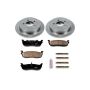 PowerStop KOE1913 OE Stock Replacement Low-Dust Ceramic Brake Pad and Rotor Kit