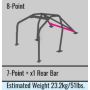 Cusco 222 265 G Roll Cage 8 points Dash Through Cromoly S14 (S/O / No Cancel)
