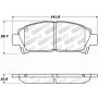 StopTech Performance 92-95 Toyota MR2 Turbo Front Brake Pads