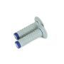 Renthal G206 Soft/Firm MX Dual Compound Grips Tapered 1/2 Waffle - Gray/Blue