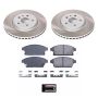 PowerStop SC6793 Semi-Coated Rotor and Low-Dust Ceramic Brake Pad Kit