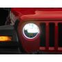 Raxiom J164371 18-23 Jeep Wrangler JL Axial Series 9-In LED Headlights- Blk Housing (Clear Lens)
