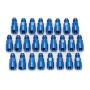 Russell Performance Adapter -6 AN Male to 5/16in Quick Disconnect Screw - Blue (Bulk Pkg 25)