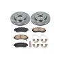 PowerStop KOE5432 OE Stock Replacement Low-Dust Ceramic Brake Pad and Rotor Kit