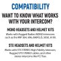 Rugged Radios PLUS2-STX-HK Rear Seat Expansion Kit with Helmet Kits or Headsets STX Stereo / Helmet Kit