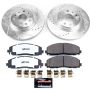 PowerStop K7941-36 Z36 Truck and SUV Carbon-Fiber Ceramic Brake Pad and Drilled & Slotted Rotor Kit