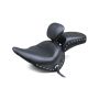 Mustang Motorcycle 79913 Mustang 05-17 Harley Deluxe(w/ Standard Rack) Wide Touring Solo Seat w/DBR Studs - Black