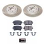 PowerStop SC4745 Semi-Coated Rotor and Low-Dust Ceramic Brake Pad Kit