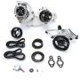 JONES RACING PRODUCTS JRP1441-AL-72 Serpentine Drive Kit SBC w/ P/S - W/P & Alt