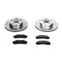 PowerStop K1860 Z23 Daily Driver Carbon-Fiber Ceramic Brake Pad and Drilled & Slotted Rotor Kit